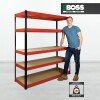 RB Boss 5 Tier Red/Black Powder Coated Freestanding Shelving 1800 x 1600 x 600mm