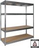 RB Boss 4 Tier Galvanised Steel Freestanding Shelving 1800 x 1600 x 600mm