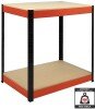 RB Boss Heavy Duty 2 Tier Red/Black Powder Coated Workstation 900 x 900 x 600mm