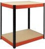 RB Boss Heavy Duty 2 Tier Red/Black Powder Coated Workstation 900 x 900 x 600mm