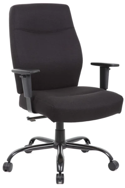 Dams Porter Bariatric Operator Chair with Black Fabric Seat & Back