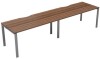 TC Bench Desk, Pod of 2, Full Depth - 2800 x 800mm - Dark Walnut (8-10 Week lead time)