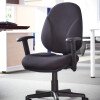 Dams Bilbao Operator Chair with Adjustable Arms - Charcoal