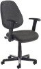 Dams Bilbao Operator Chair with Adjustable Arms - Charcoal