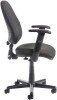 Dams Bilbao Operator Chair with Adjustable Arms - Charcoal