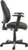 Dams Bilbao Lumbar Operators Chair with Adjustable Arms - Black