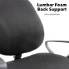 Dams Bilbao Operators Chair with Lumbar Support & Fixed Arms - Black