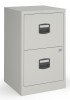 Bisley A4 Home Filer with 2 Drawers - Grey