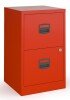 Bisley A4 Home Filer with 2 Drawers - Red