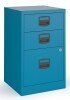 Bisley A4 Home Filer with 3 Drawers - Blue