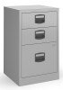 Bisley A4 Home Filer with 3 Drawers - Silver
