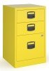 Bisley A4 Home Filer with 3 Drawers - Yellow