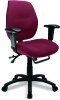 Nautilus Severn Operator Chair with Adjustable Arms - Wine