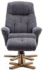 Teknik Denver Fabric Recliner - Greystone