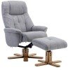 Teknik Denver Fabric Recliner - Light Grey