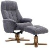 Teknik Denver Fabric Recliner - Greystone