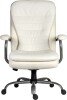 Teknik Goliath Bonded Leather Heavy Duty Executive Chair - Black - White