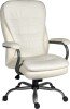 Teknik Goliath Bonded Leather Heavy Duty Executive Chair - Black - White