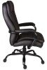 Teknik Goliath Bonded Leather Heavy Duty Executive Chair - Black - Black