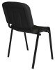 Dams Taurus Black Frame Stacking Chair - Pack of 4 - Charcoal