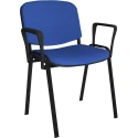Dams Taurus Black Frame Stacking Chair with Arms