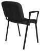 Dams Taurus Black Frame Stacking Chair with Arms - Pack of 4 - Charcoal