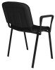 Dams Taurus Black Frame Stacking Chair with Arms - Pack of 4 - Black