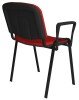 Dams Taurus Black Frame Stacking Chair with Arms - Red