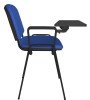 Dams Taurus Black Frame Stacking Chair with Writing Tablet - Blue