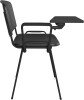 Dams Taurus Plastic Stacking Chair with Writing Tablet - Black