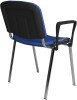 Dams Taurus Chrome Frame Stacking Chair with Arms - Blue