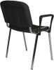 Dams Taurus Chrome Frame Stacking Chair with Arms - Pack of 4 - Charcoal