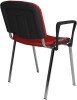 Dams Taurus Chrome Frame Stacking Chair with Arms - Pack of 4 - Red