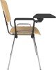 Dams Taurus Wooden Stacking Chairs with Writing Tablet - Pack of 4 - Beech