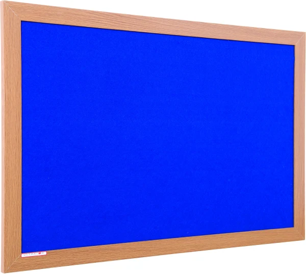 Spaceright Eco Friendly Wood Effect Framed Noticeboard - 2400 x 1200mm