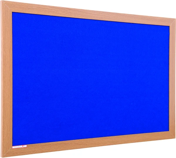 Spaceright Eco Friendly Wood Effect Framed Noticeboard - 1500 x 1200mm