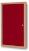 Spaceright Eco Tamperproof Noticeboard - 900 x 1200mm - Red