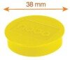 Nobo Magnetic Whiteboard Magnets Yellow 38mm (Pack of 10)