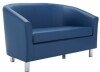 TC Tub Sofa with Metal Feet - Dark Blue