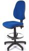 Chilli High Back Draughtsman Operator Chair - Blue