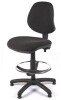 Chilli Medium Back Draughtsman Operator Chair with Adjustable Arms - Charcoal