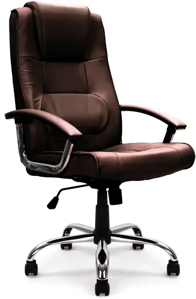 Nautilus Westminster Leather Faced Executive Chair - Brown