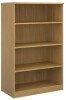 Dams Deluxe Bookcase 1600mm High with 3 Shelves - Oak
