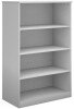 Dams Deluxe Bookcase 1600mm High with 3 Shelves - White