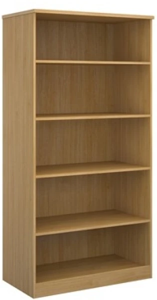 Dams Deluxe Bookcase 2000mm High with 4 Shelves - Oak