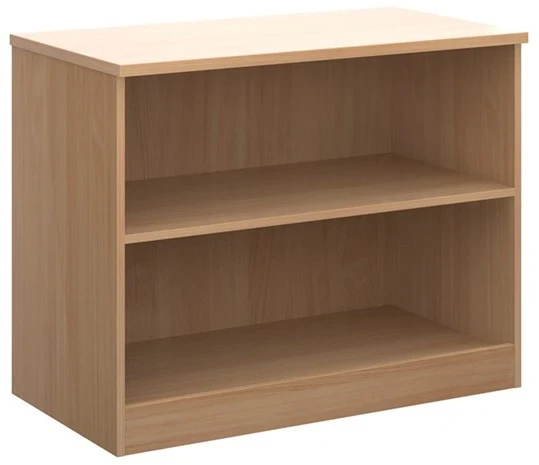 Dams Deluxe Bookcase 800mm High with 1 Shelf - Beech