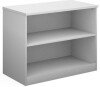 Dams Deluxe Bookcase 800mm High with 1 Shelf - White