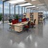 Dams Contract 25 Rectangular Desk with Single Cantilever Legs and 2 Drawer Fixed Pedestal - 1200 x 800mm