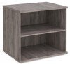 Gentoo Deluxe Desk High Bookcase 725 x 800 x 600mm - Grey Oak