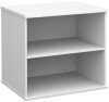 Gentoo Deluxe Desk High Bookcase 725 x 800 x 600mm - White